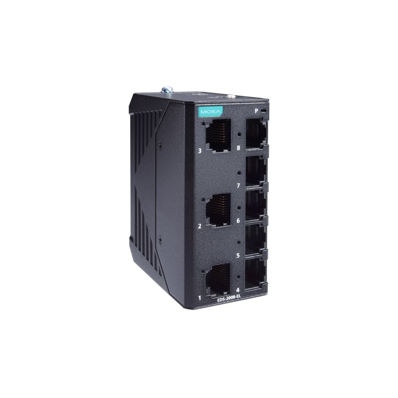 Moxa EDS-2008-EL 金屬外殼 8埠 非網管型交換器